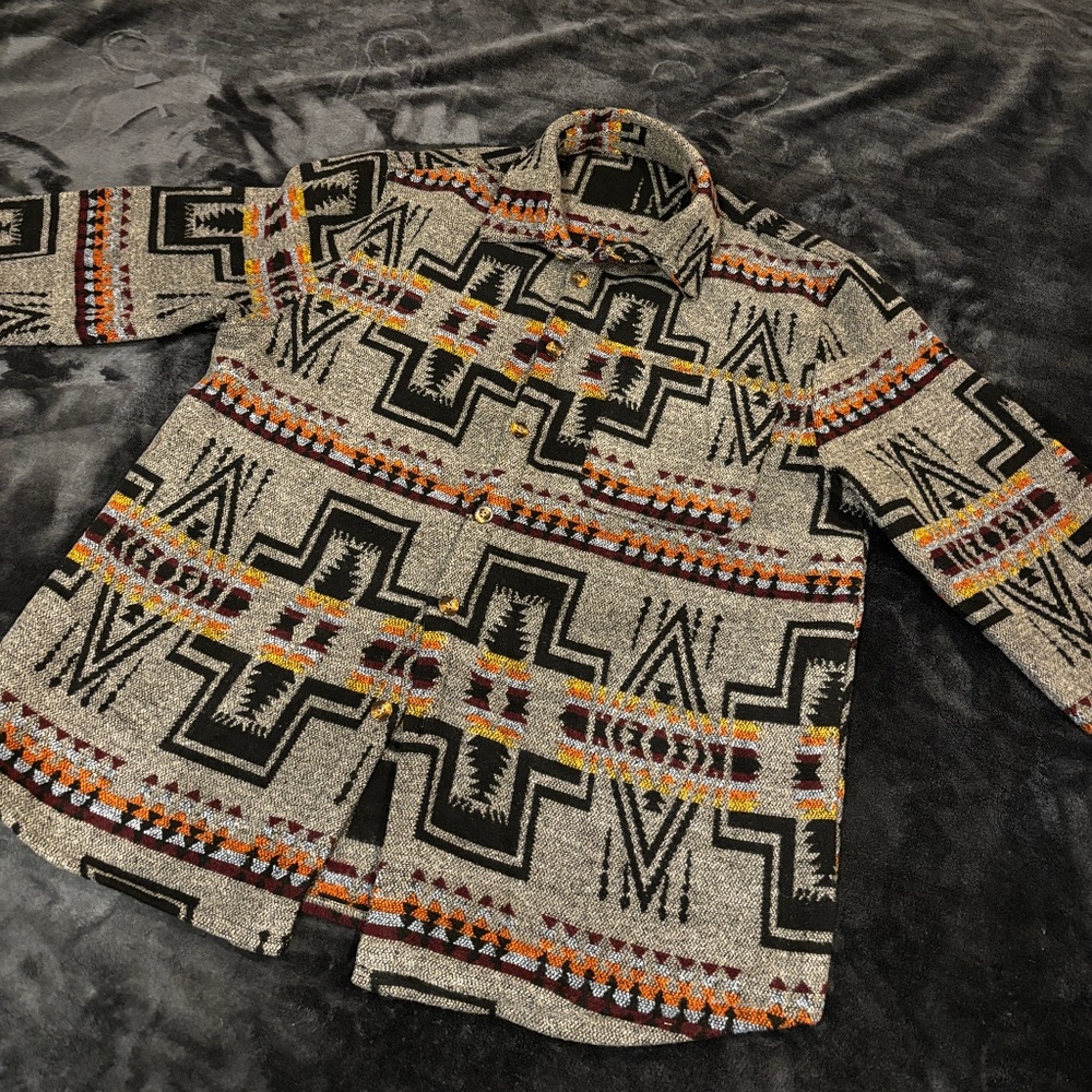 Aztec print sweater